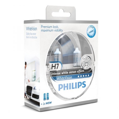 Philips WhiteVision H7 + W5W 